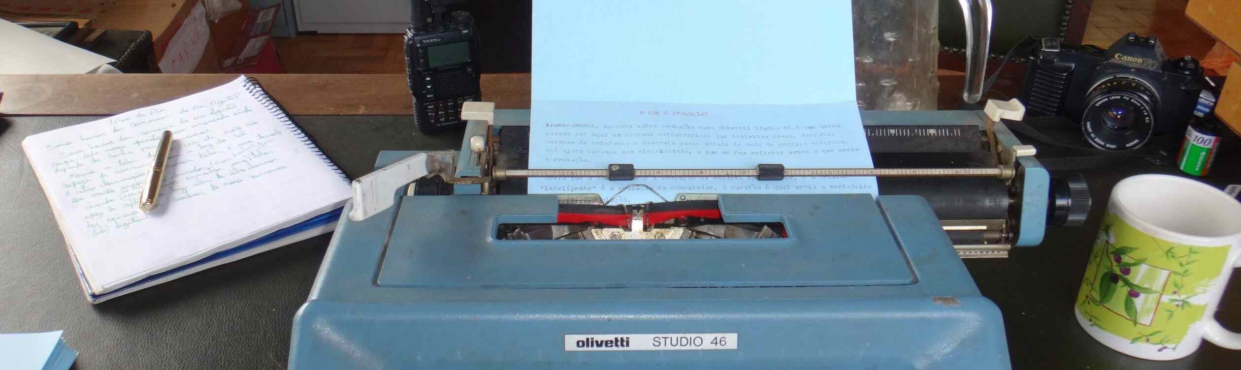 Homenagem à máquina de escrever